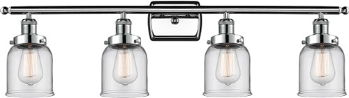 Innovations 916-4W-PC-G52 Ballston Small Bell Modern Polished Chrome 4-Light Bath Lighting Sconce