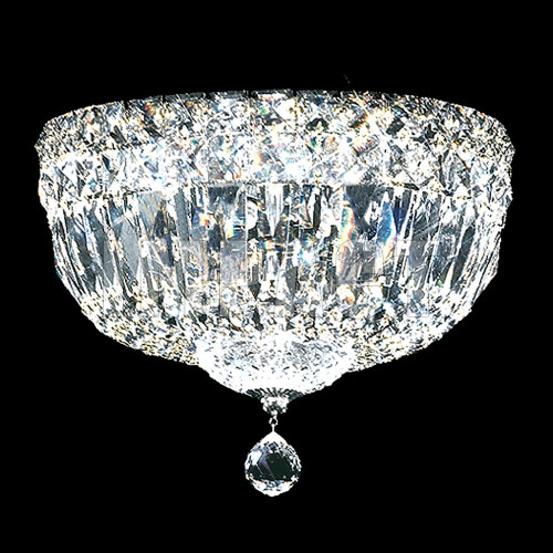 James Moder 40210S22 Silver 10" Flush Mount Light Fixture