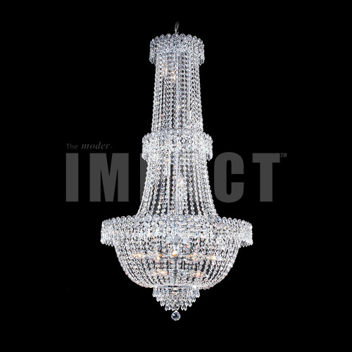 James Moder 40639S22 Imperial Crystal Silver Chandelier Lamp