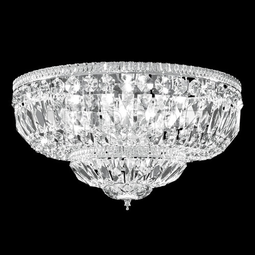 James Moder 40653S22 Silver 18" Flush Mount Lighting