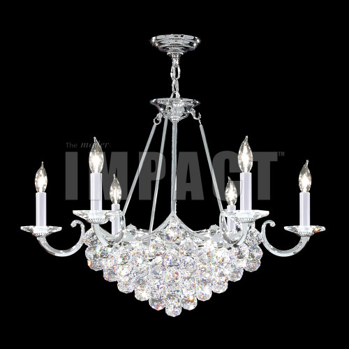 James Moder 40738S22 Cascade Crystal Silver Lighting Chandelier