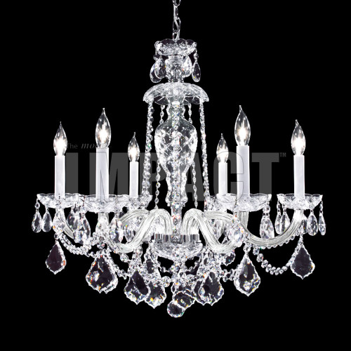 James Moder 40796S22 Place Ice Crystal Silver Chandelier Light