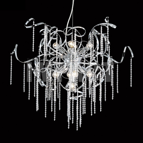 James Moder 40948S22 Silver Ceiling Chandelier