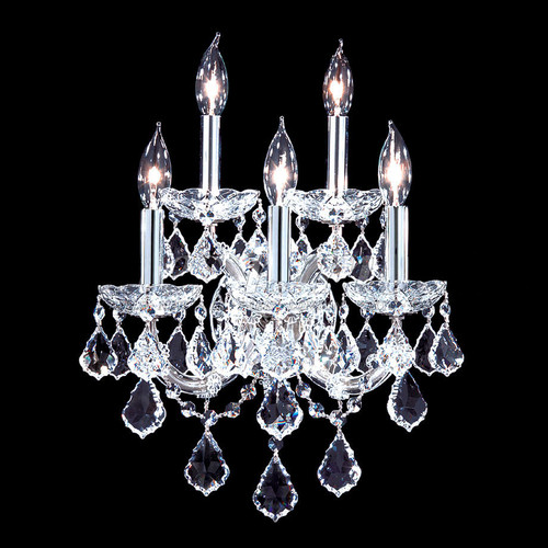 James Moder 91705S22 Maria Theresa Grand Silver Light Sconce