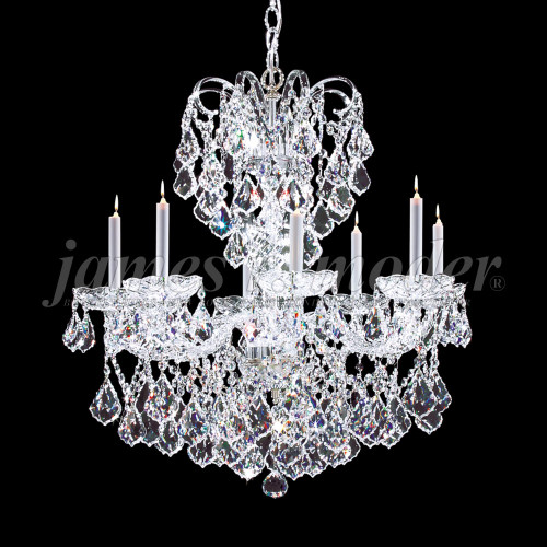 James Moder 94208S22-XF Vienna Crystal Silver Lighting Chandelier