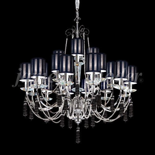 James Moder 96010S2JA-71 Tassel Crystal Silver Ceiling Chandelier