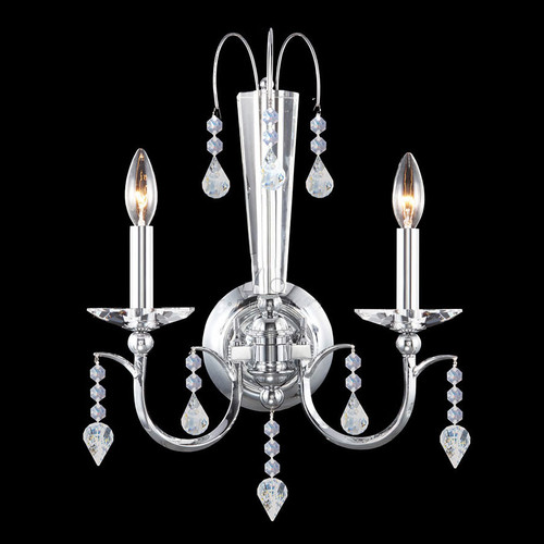 James Moder 96162S22 Medallion Silver Wall Sconce Light