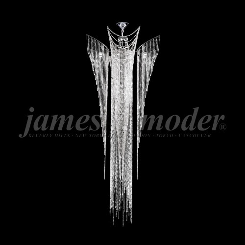 James Moder 96228S22 Medallion Silver Halogen Ceiling Chandelier