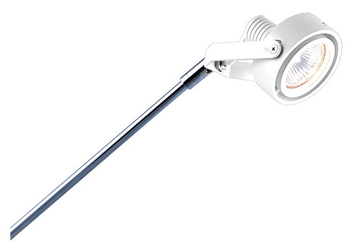 Jesco Nick White/Chrome Periscope Arm Exhibit Lighting Fixture - 22 Inches Long