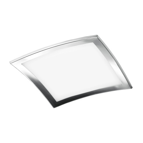 Jesco CTC609L Sui Contemporary Chrome Finish 19.75" Wide Fluorescent Flush Mount Ceiling Light Fixture