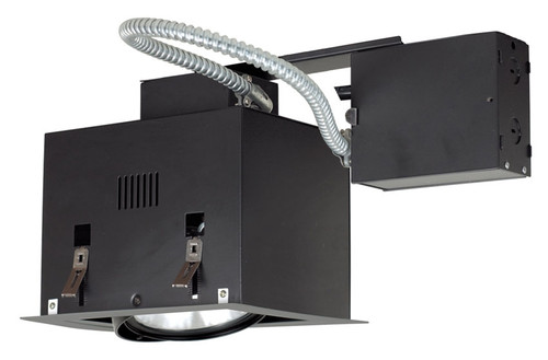 Jesco MGRP38-1SB Double Gimbal Transitional Silver/Black Recessed Spotlight Lighting - PAR38