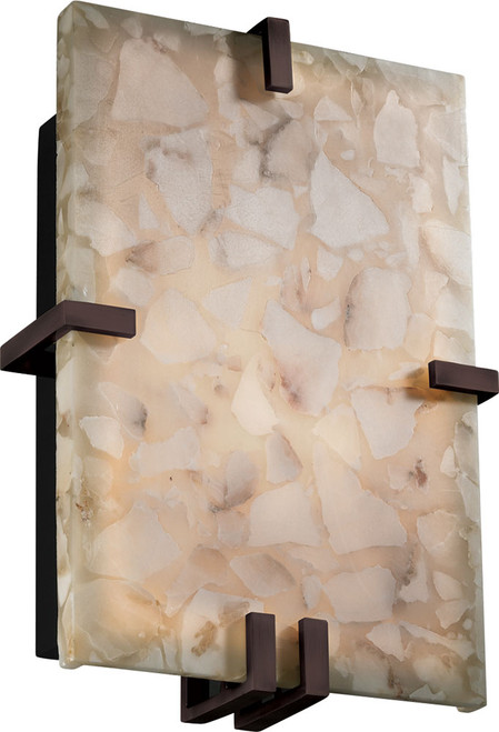 Justice Design ALR-5551 Alabaster Rocks! Clips Modern LED Sconce Lighting