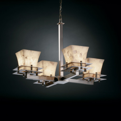 Justice Design ALR-8100 Alabaster Rocks!™ 25" Wide Chandelier Light