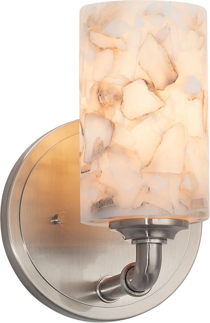Justice Design ALR-8461 Alabaster Rocks! Bronx Contemporary Wall Light Fixture