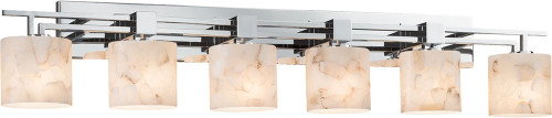 Justice Design ALR-8706 Alabaster Rocks! Aero Contemporary Bathroom Vanity Light Fixture