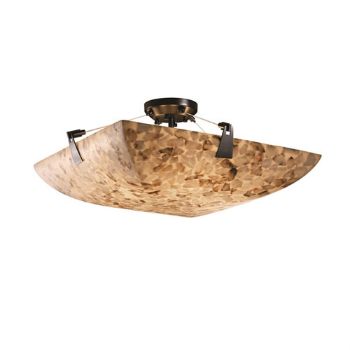 Justice Design ALR-9632-25 Alabaster Rocks! Tapered Clips Modern Overhead Lighting