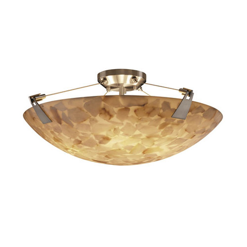 Justice Design ALR-9632-35 Alabaster Rocks! Tapered Clips Contemporary Flush Mount Light Fixture