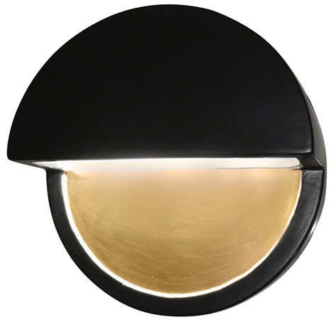 Justice Design CER-5610 Ambiance Dome Modern Ceramic LED Wall Lighting Fixture