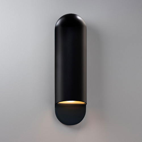 Justice Design CER-5630W Ambiance Large Capsule Modern Ceramic LED Outdoor Sconce Lighting