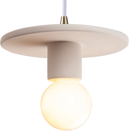 Justice Design CER-6320-BIS-ABRS-WTCD Radiance Bisque Mini Lighting Pendant