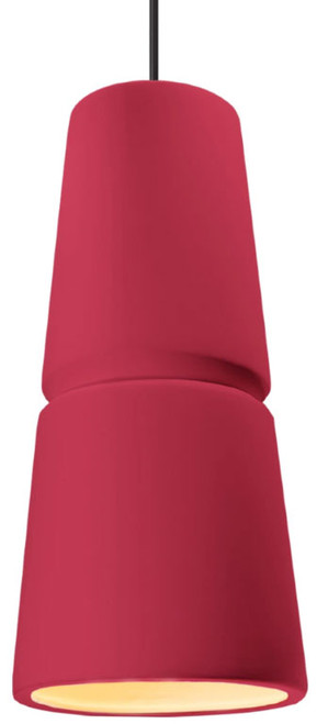 Justice Design CER-6435 Radiance Cone Contemporary LED Mini Hanging Pendant Lighting