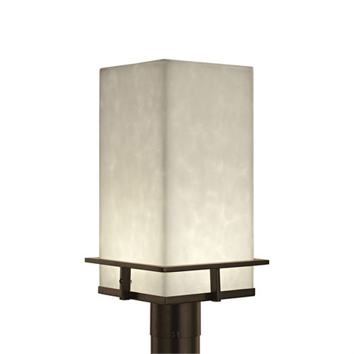Justice Design CLD-7563W Clouds Avalon Contemporary LED Outdoor Post Lamp