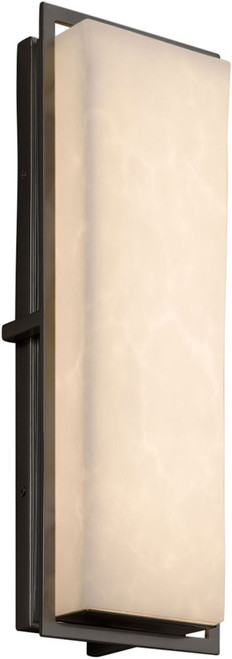 Justice Design CLD-7564W-MBLK Clouds Avalon Contemporary Matte Black LED Exterior Large Lighting Wall Sconce