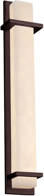 Justice Design CLD-7616W Clouds Monolith Modern LED Outdoor Wall Mounted Lamp