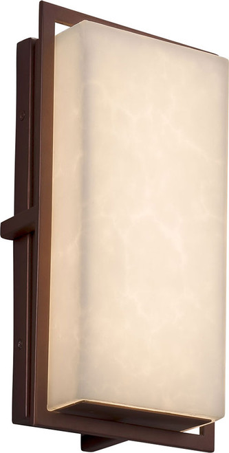 Justice Design CLD-7562W-DBRZ Clouds Avalon Contemporary Dark Bronze LED Exterior Small Lighting Sconce