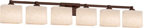 Justice Design CLD-8436 Clouds Regency Modern 6-Light Bath Wall Sconce