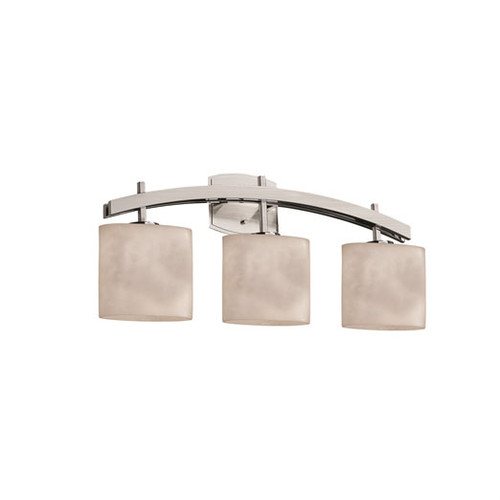 Justice Design CLD-8593 Clouds Archway Contemporary 3-Light Bath Light Fixture