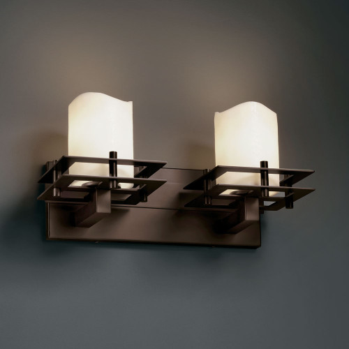 Justice Design CNDL-8172 CandleAria™ Faux Candle 8.25" Tall Bath Lighting