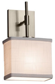Justice Design FAB-8417 Textile Union Lighting Wall Sconce
