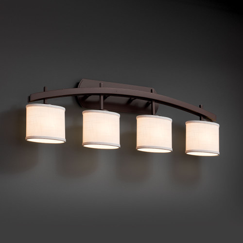 Justice Design FAB-8594 Archway Textile 4-Light Bath Sconce