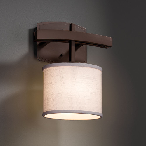 Justice Design FAB-8597 Archway Textile ADA Compliant Wall Mounted Lamp