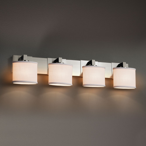 Justice Design FAB-8924 Modular Textile 4-Light Lighting For Bathroom