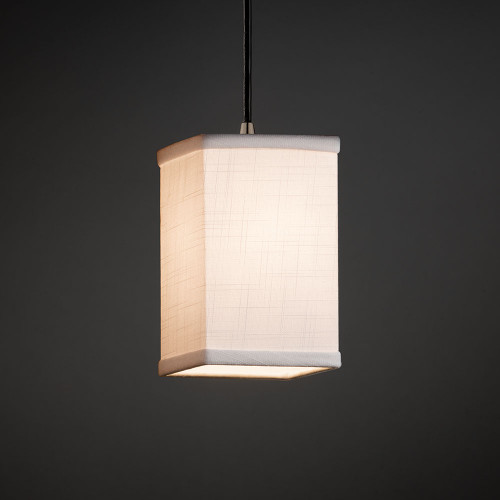 Justice Design FAB-8816 Pendants Textile Mini Hanging Pendant Light