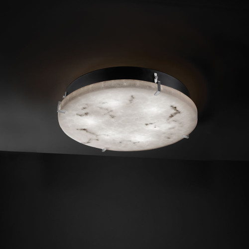 Justice Design FAL-5545 LumenAria™ Faux Alabaster 4" Tall Ceiling Light Fixture
