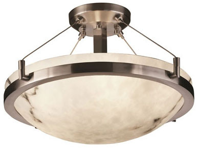 Justice Design FAL-9681-35 LumenAria Ring Contemporary Round Bowl 21" Flush Mount Ceiling Light Fixture
