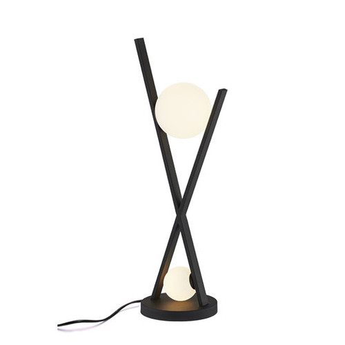 Justice Design FSN-4010-OPAL-MBLK Fusion Stix Modern Matte Black LED Accent Lamp