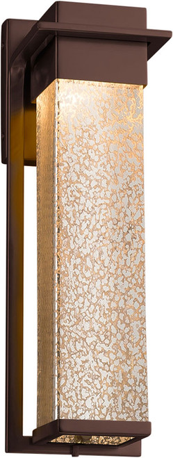 Justice Design FSN-7544W-MROR-DBRZ Fusion Pacific Modern Dark Bronze LED Exterior Large Wall Lighting