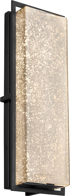 Justice Design FSN-7564W-MROR-MBLK Fusion Avalon Modern Matte Black LED Exterior Large Wall Sconce Lighting