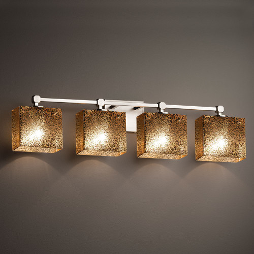 Justice Design FSN-8424 Tetra Fusion 4-Light Bath Lighting Sconce