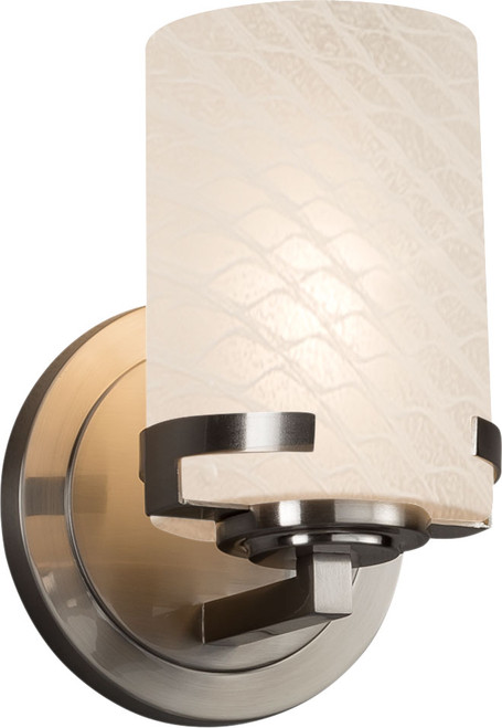 Justice Design FSN-8451-10-WEVE Fusion Atlas Modern Wall Sconce Lighting