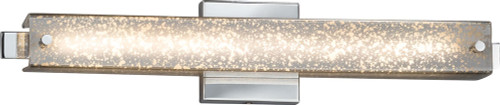 Justice Design FSN-8681-MROR-CROM Fusion Edge Contemporary Polished Chrome LED 23" Bathroom Light Fixture