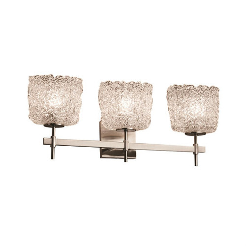 Justice Design GLA-8413 Veneto Luce Union Contemporary 3-Light Vanity Lighting