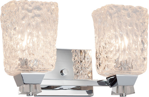 Justice Design GLA-8472 Veneto Luce Ardent Contemporary 2-Light Bath Sconce