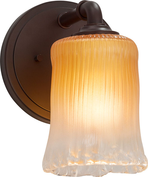 Justice Design GLA-8461 Veneto Luce Bronx Contemporary Light Sconce
