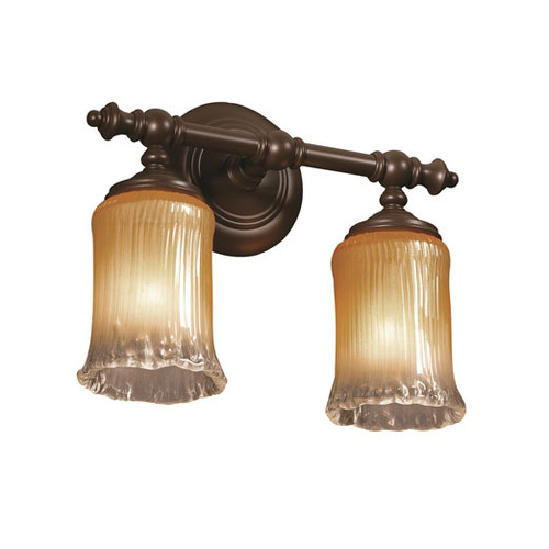 Justice Design GLA-8522-16 Veneto Luce Tradition Contemporary 2-Light Bathroom Sconce Lighting