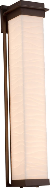 Justice Design PNA-7545W Porcelina Pacific Modern LED Outdoor Wall Sconce Lighting